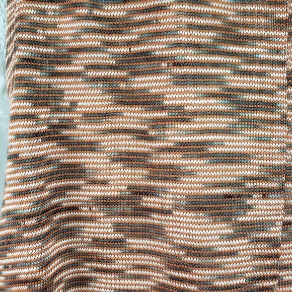 CL🚨 LuLaRoe Marled Cardigan Duster Vest size Medium Brown Cream Gray - Picture 5 of 9